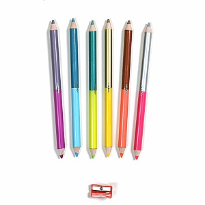 Axolotl 6 Jumbo Pencils Double-Sided