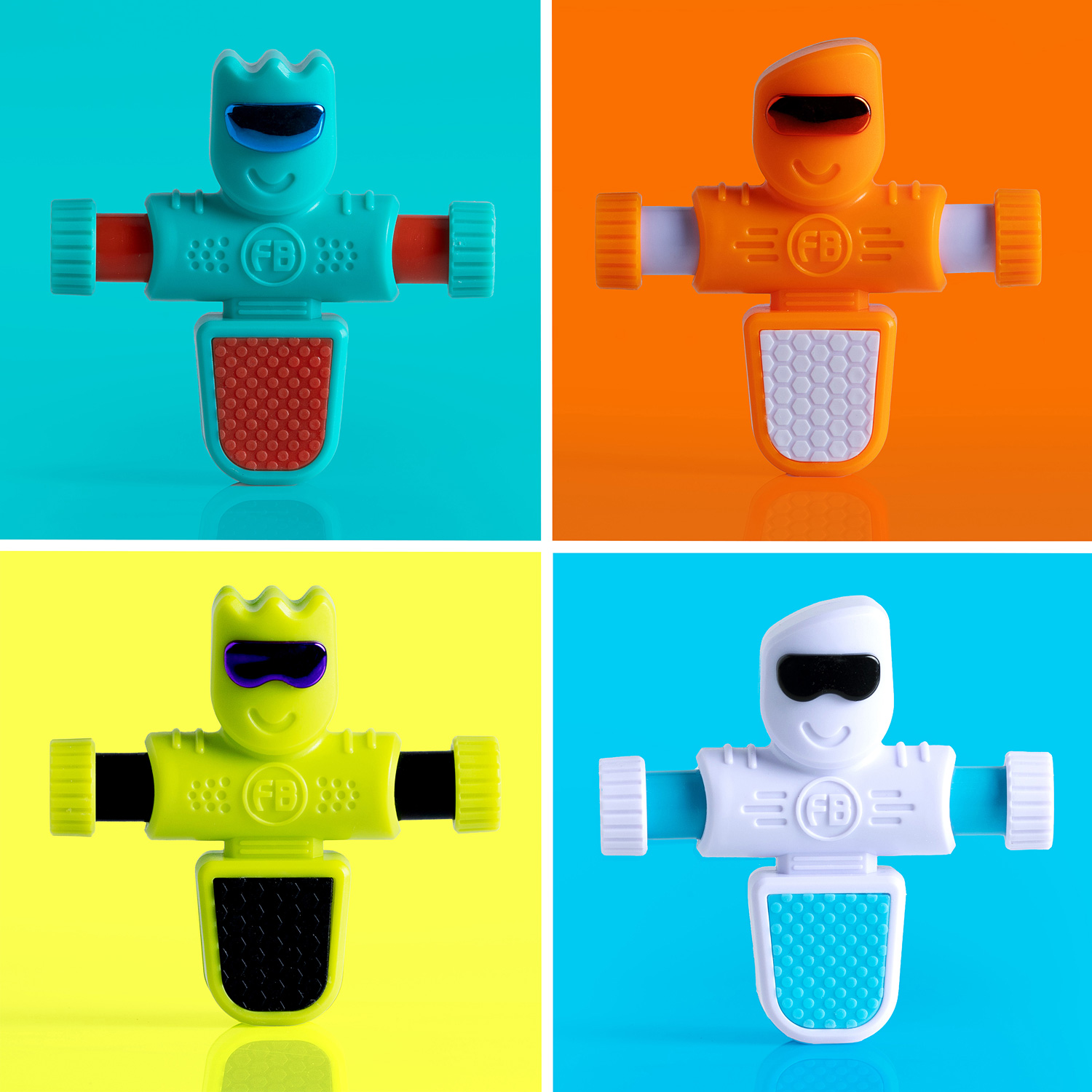 Foosbots Singles Series 2 - Limited Edition Yellow/Blue Color