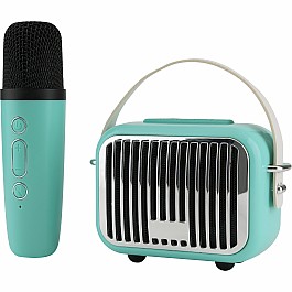 Pocket Karaoke Speaker and Microphone Combo - Teal Edition