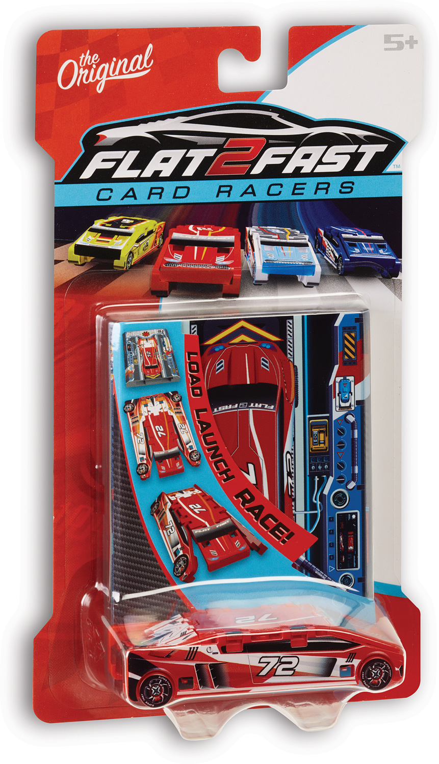 Flat 2 Fast Card Racers ( Red )