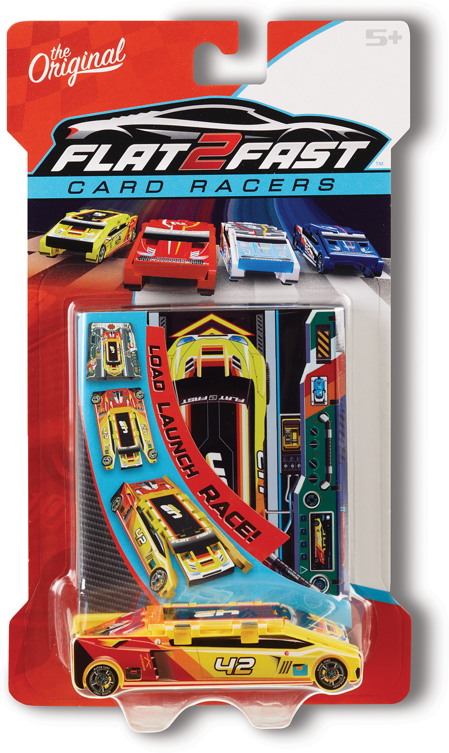 Flat 2 Fast Card Racers ( Red )