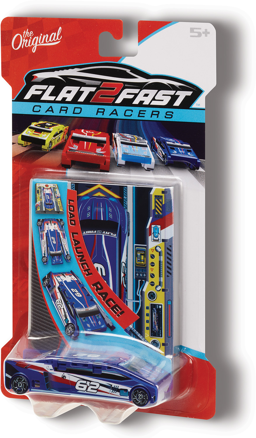 Flat 2 Fast Card Racers ( Red )