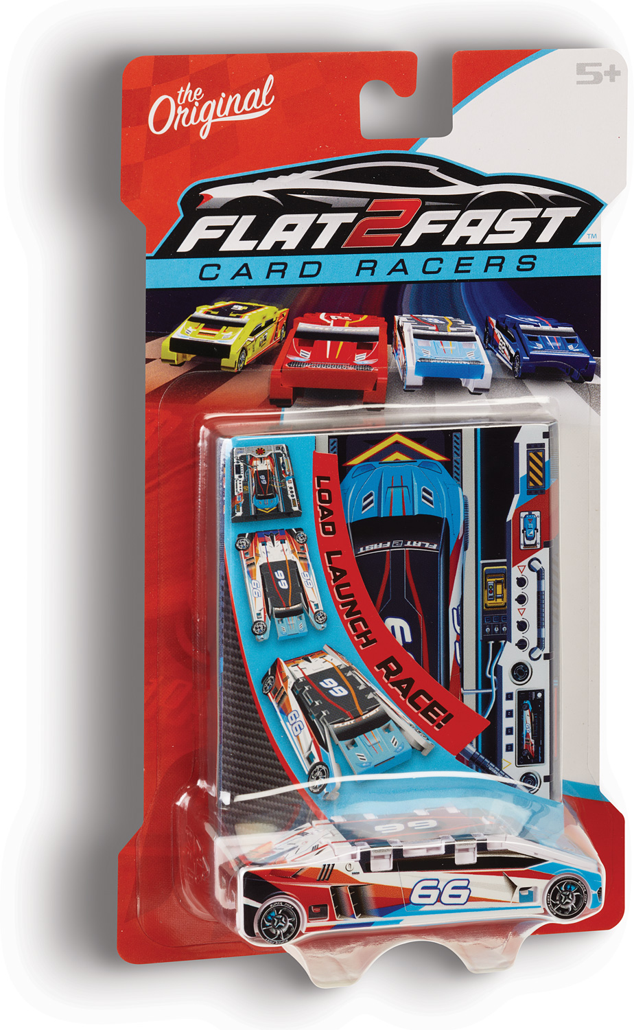 Flat 2 Fast Card Racers ( Red )