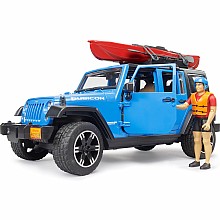 Bruder Jeep Wrangler Rubicon with Kayak & Figure