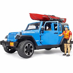 Bruder Jeep Wrangler Rubicon with Kayak & Figure