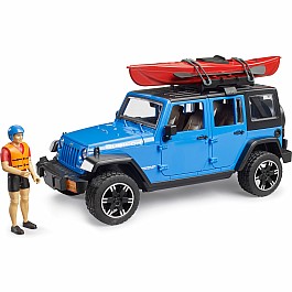 Bruder Jeep Wrangler Rubicon with Kayak & Figure