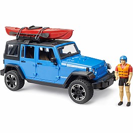 Bruder Jeep Wrangler Rubicon with Kayak & Figure