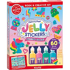 KLUTZ Paint & Peel Jelly Stickers: Glitter Goals!
