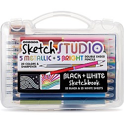 Sketch Studio Black & White Sketchbook Travel Set