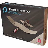 POWERUP Faraday Electric Powered Balsa Wood Airplane Kit