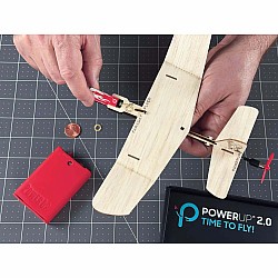POWERUP Faraday Electric Powered Balsa Wood Airplane Kit