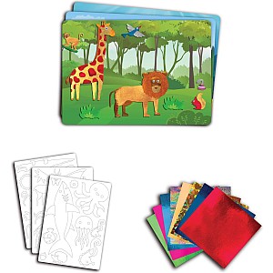 Peel & Press Foil Fun Art Kit - World of Animals