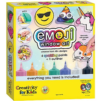Creativity for Kids Emoji Window Paint Activity Kit