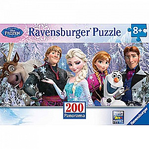 Disney's Frozen Friends, 200pc Panoramic Puzzle
