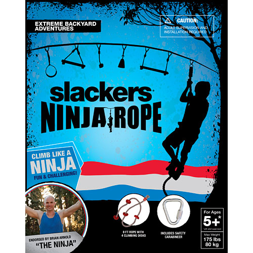 Slackers Ninja Climbing Rope - Over the Rainbow