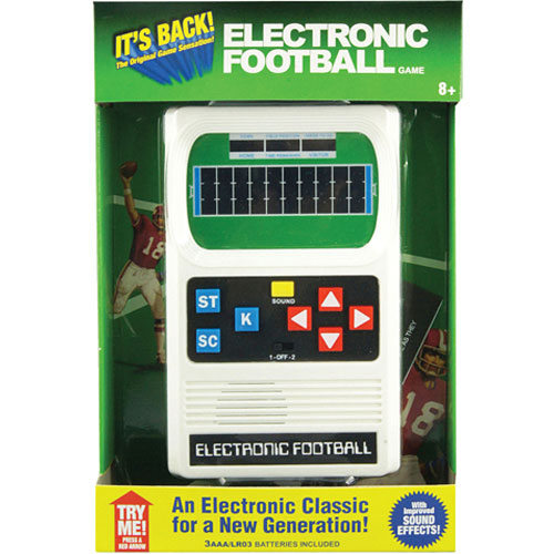 vintage handheld electronic football game