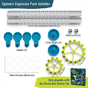 Gecko Run: Marble Run Spinners Expansion Pack