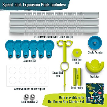 Gecko Run: Marble Run Speed Kick Expansion Pack