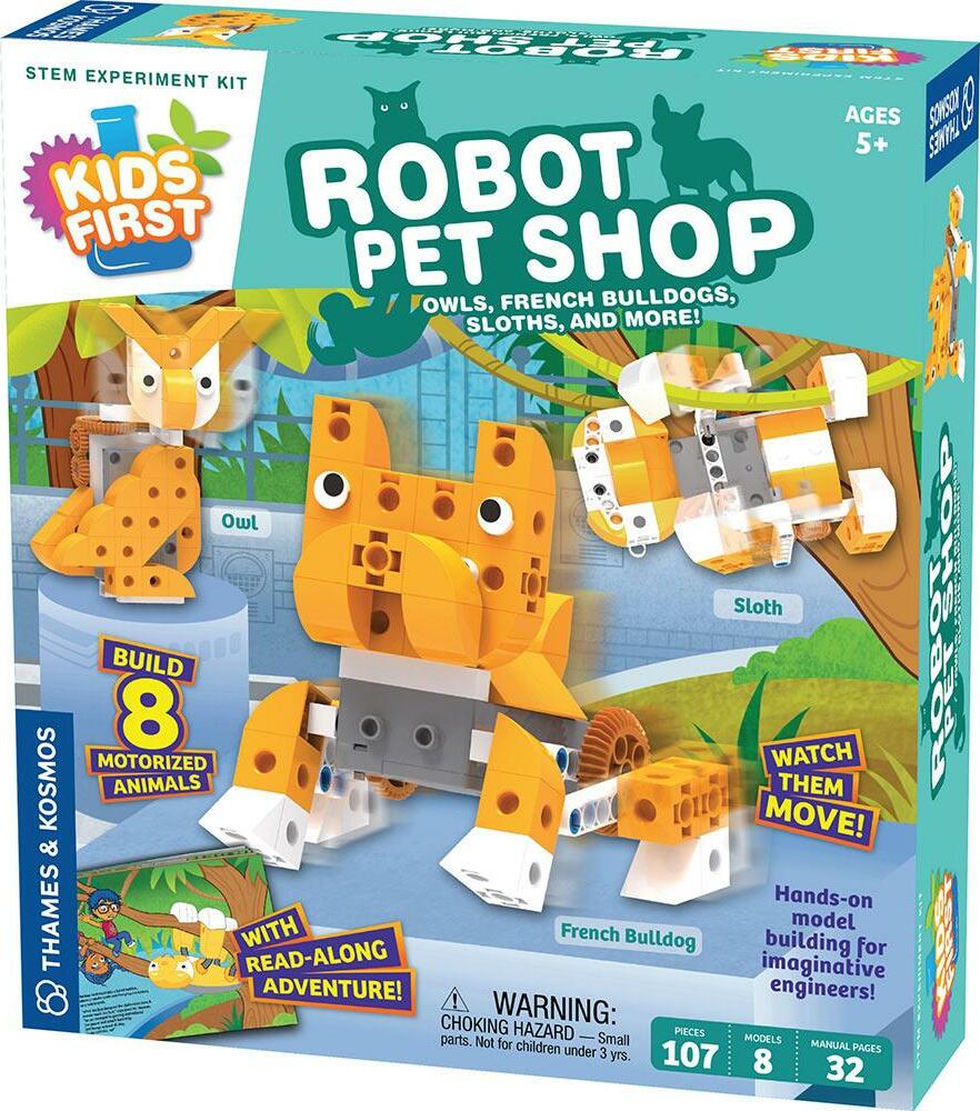 Kids First Robot Pet Shop: Owls, French Bulldogs, Sloths, And More!