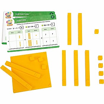 Kids First Math: Base Ten Blocks Math Kit With Activity Cards