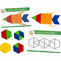 Kids First Math: Pattern Blocks Math Kit With Activity Cards