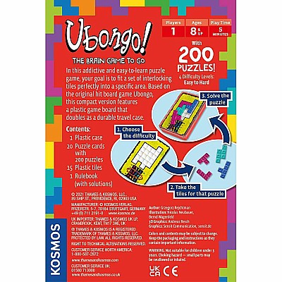 Ubongo: The Brain Game To Go