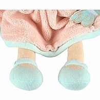 Pia Light Brown Hair in Peach & Blue Dress