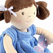 Pari Brown Hair with Blue & Purple Dress
