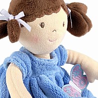 Pari Brown Hair with Blue & Purple Dress