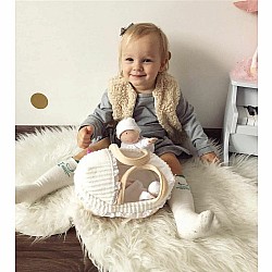Grace - Baby Soft Doll With Carry Cot And Blanket