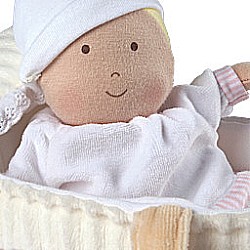 Grace, Baby Soft Doll With Carry Cot And Blanket