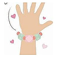 Lucy with Friendship BraceletiIn Flower Printed Outfit