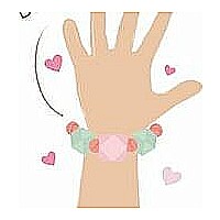 Lucy with Friendship BraceletiIn Flower Printed Outfit