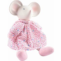 Meiya The Mouse Rubber Head Toy in Pink Dress