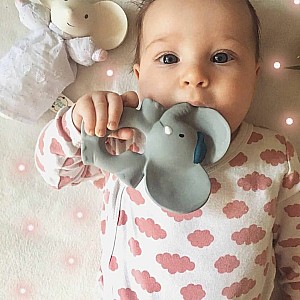 Alvin The Elephant - Natural Rubber Teether