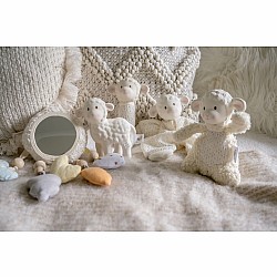 Bahbah The Lamb Natural Organic Teether, Rattle & Bath Toy