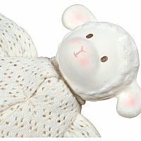 Bahbah The Lamb Baby Lovey With Natural Organic Rubber Teether Head