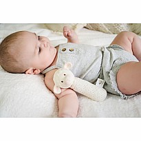 Bahbah The Lamb Baby Squeaker With Natural Organic Rubber Teether Head