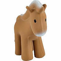 Horse - Natural Organic Rubber Teether, Rattle & Bath Toy 