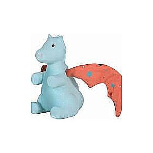 Sunrise Dragon Natural Organic Rubber Rattle With Crinkle Wings