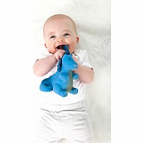 Midnight Dragon - Natural Rubber Organic Rattle With Crinkle Wings