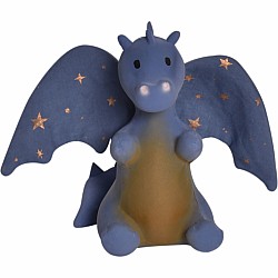 Baby Midnight Dragon Natural Rubber Rattle with Crinkle Wings