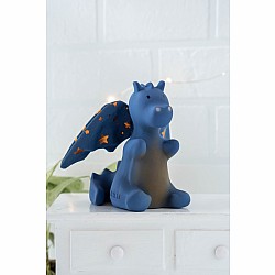 Baby Midnight Dragon Natural Rubber Rattle with Crinkle Wings