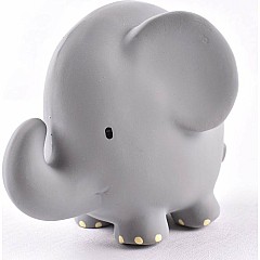 Elephant Natural Organic Rubber Teether, Rattle & Bath Toy