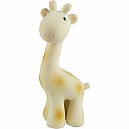 Giraffe Natural Organic Rubber Teether, Rattle & Bath Toy 