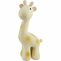 Giraffe Natural Organic Rubber Teether, Rattle & Bath Toy 