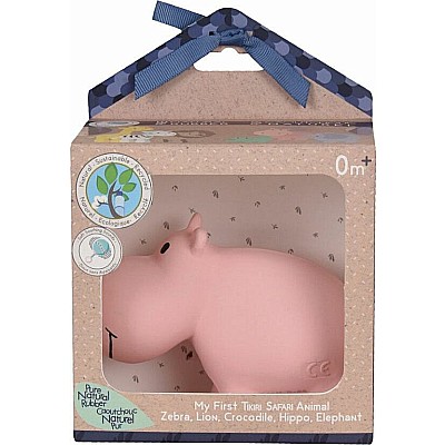 Hippo - Natural Organic Rubber Rattle