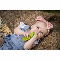 Grasshopper Natural Rubber Teether, Rattle & Bath Toy