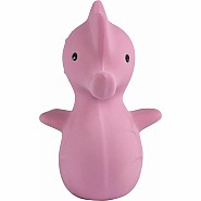 Sea Horse Natural Organic Rubber Teether, Rattle & Bath Toy