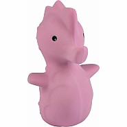 Sea Horse Natural Organic Rubber Teether, Rattle & Bath Toy 